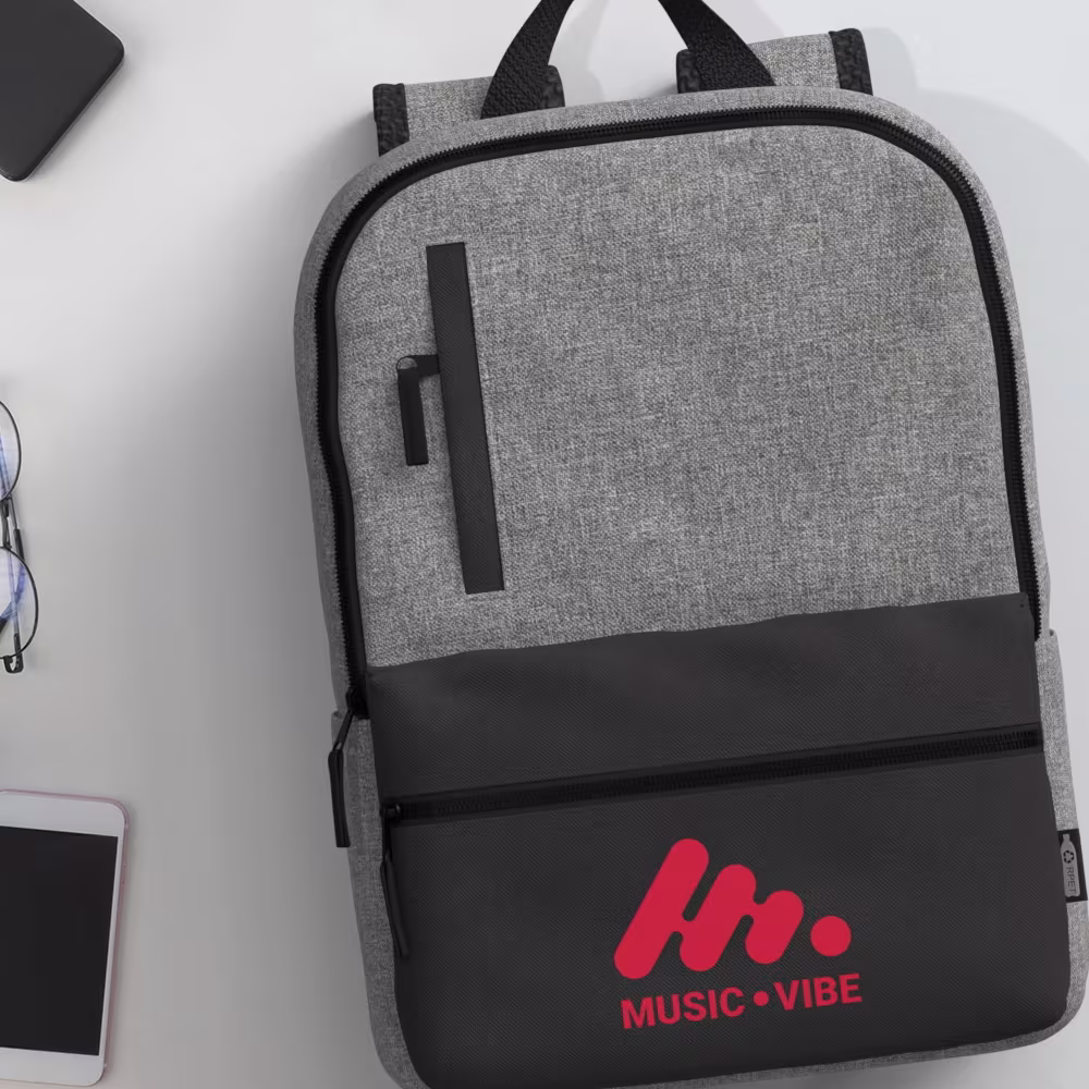 GRS Recycled Two-tone Laptop Backpack - Image 4